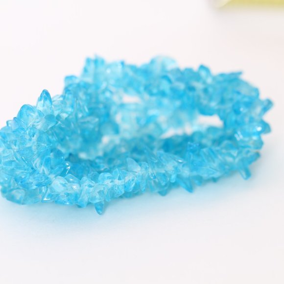 Blue Crystal Expandable Bracelet - Picture 6 of 7